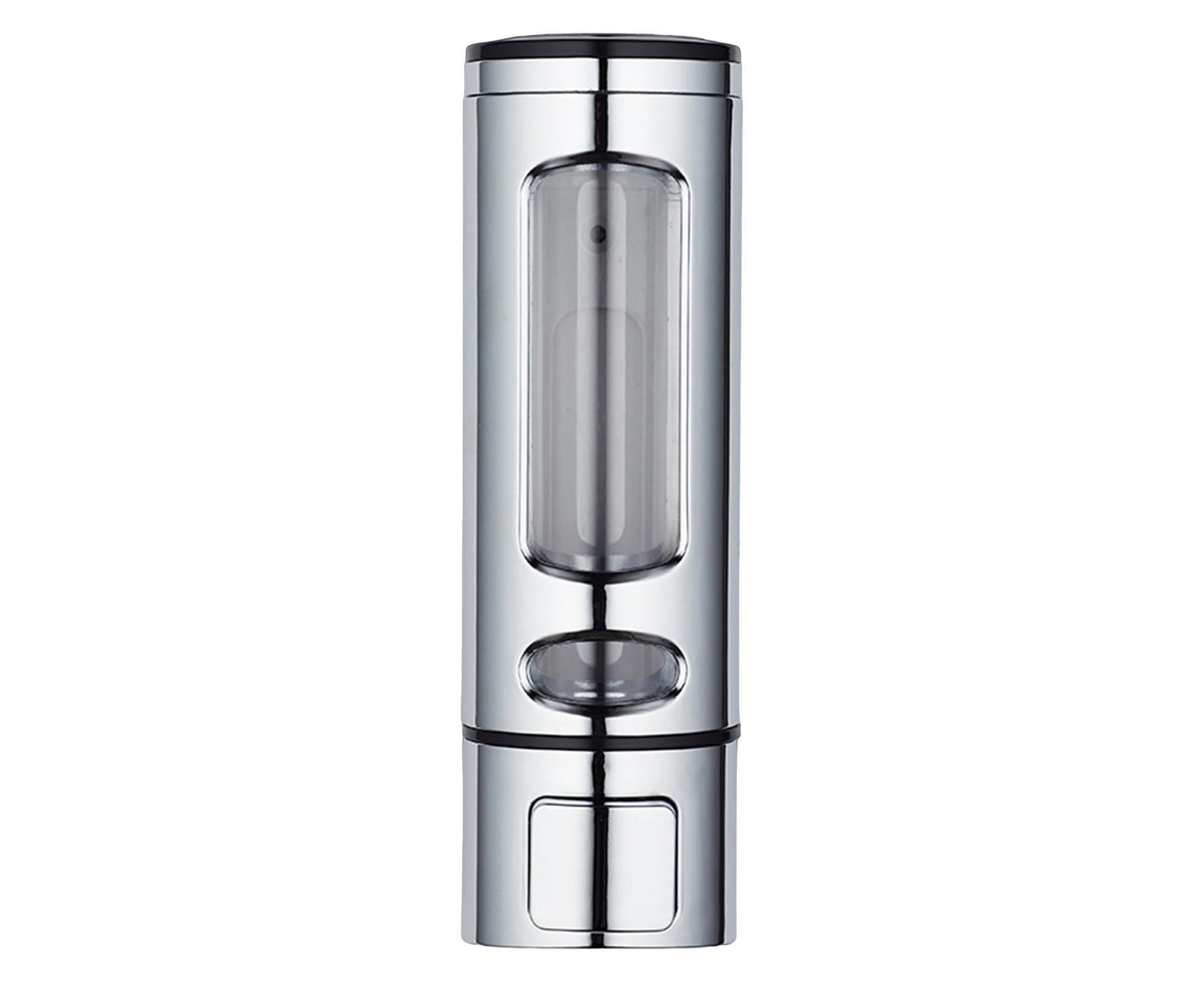 400ml Liquid Soap Dispenser Sturdy Press Type Wall Mounted Hand Wash Soap Dispenser for Bathroom-Silver