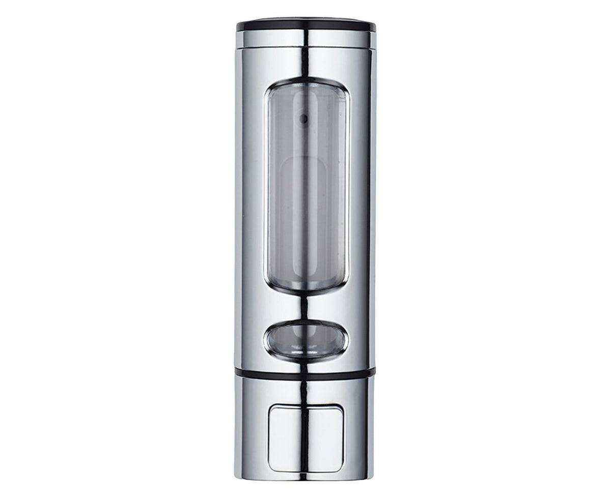 400ml Liquid Soap Dispenser Sturdy Press Type Wall Mounted Hand Wash Soap Dispenser for Bathroom-Silver
