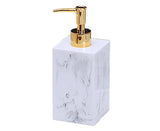 500ml Empty Hand Sanitizer Bottle Refillable Versatile Resin Marbling Press Lotion Dispenser for Bathroom