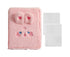 A5 Plush Cartoon Binder with 20 Photo Inner Sleeves Modern Practical Photo Album for Picture Cards Storage - Pink