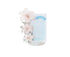 Acrylic Photocard Holder Rose Lily Flower Theme Heavy Duty Standing Mini Photo Stand Picture Display Frame Table Decoration - Blue