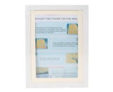 babies Artwork Frame Front Opening Picture Frame High Strength Easy Installation Artwork Craft Photo Frame Hanging Wall Decor - White