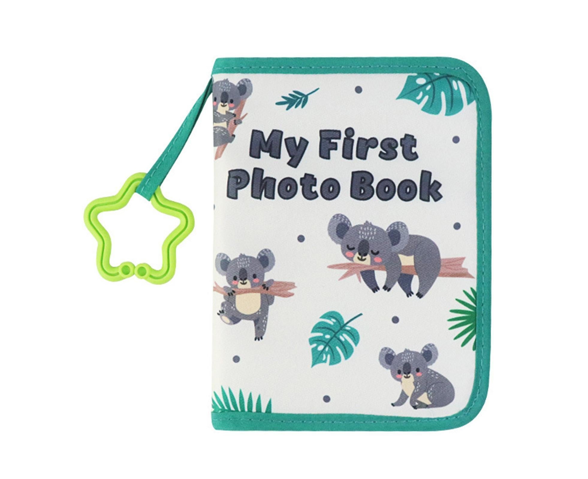 babies Photo Album Promote Brain Development Create Lasting Memories Soft Cloth Photo Book for babiess - Light Green