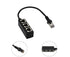 Ethernet Network RJ45 1 Male to 3 Female Connector Splitter Converter Cable - Black