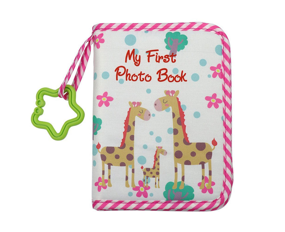 babies Photo Album Promote Brain Development Create Lasting Memories Soft Cloth Photo Book for babiess - Pink