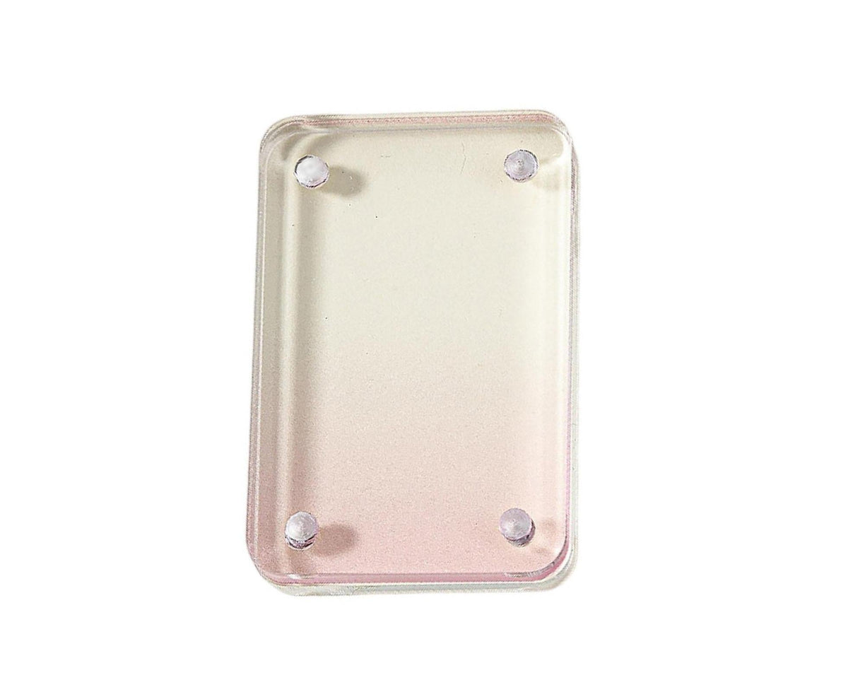Card Brick grip Suction Transparent Visible DIY Store Photos Gradient Color Flowing Sand Mahjong Size Card Case Album Home Supply - Pink