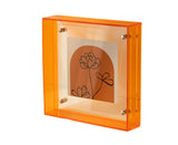 Dazzling Acrylic Photo Frame Ornaments Printing And Framing Creative Picture Frame Display DIY Wash Photos Home Decor - Orange