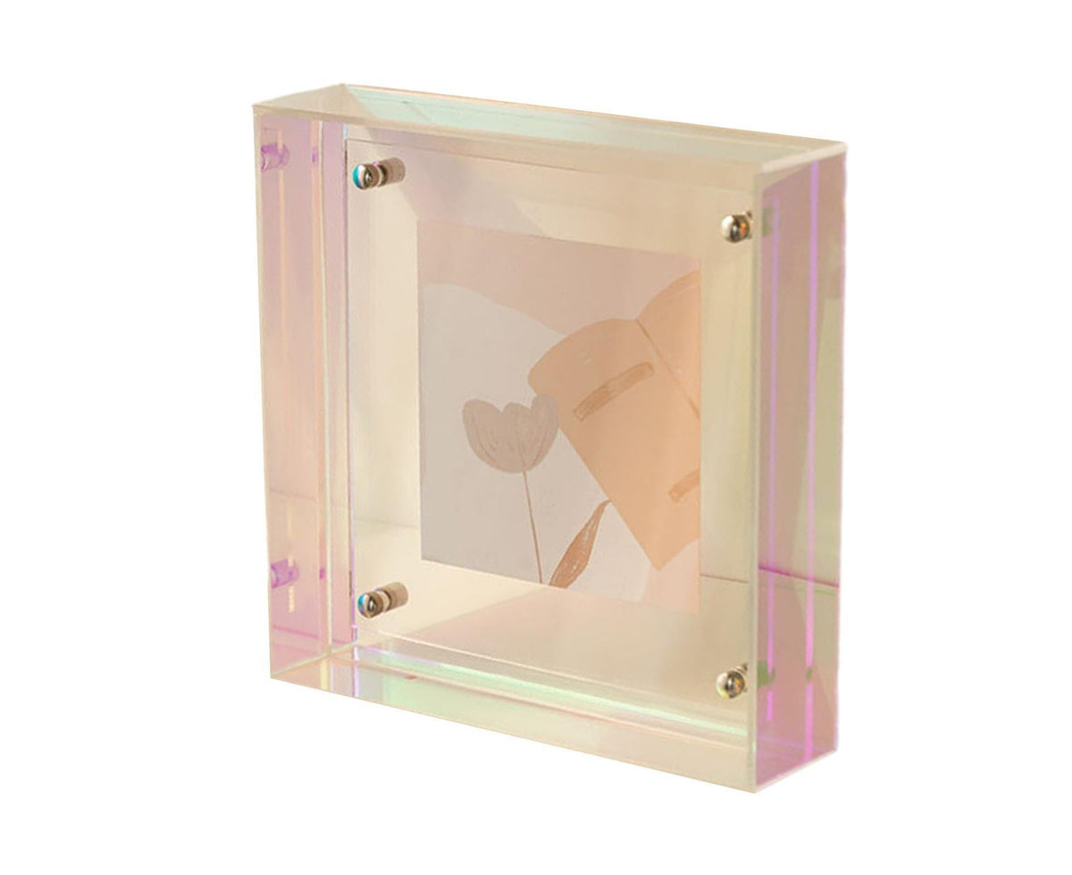 Dazzling Acrylic Photo Frame Ornaments Printing And Framing Creative Picture Frame Display DIY Wash Photos Home Decor - Transparent