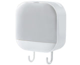 Flip Lid Design Soap Dish Impact-resistant PS Keep Sponge Dry Sponge Holder for Bathroom-Gray