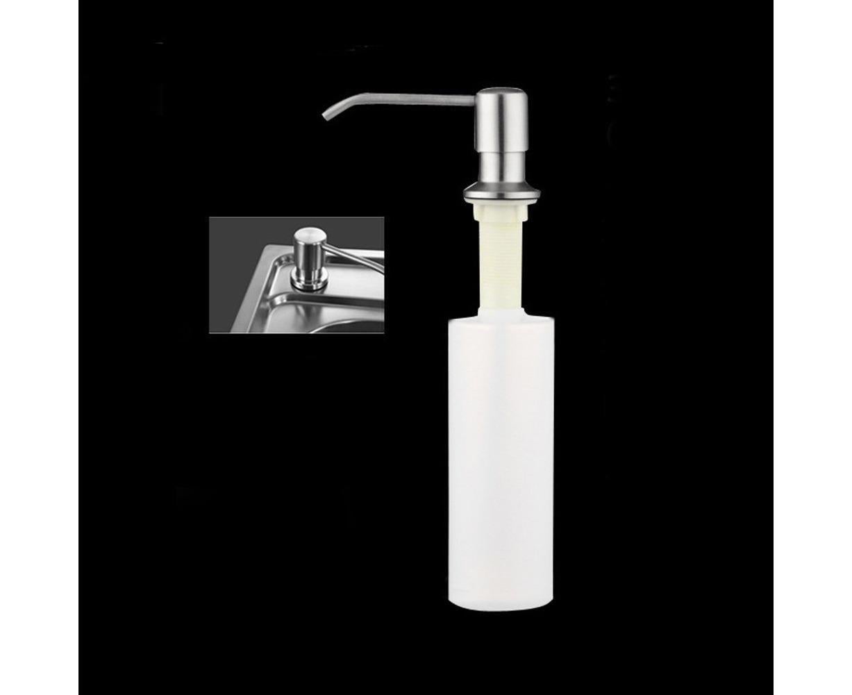 Kitchen Bathroom Stainless Steel Pump Lotion Sink Soap Dispenser Press Bottle