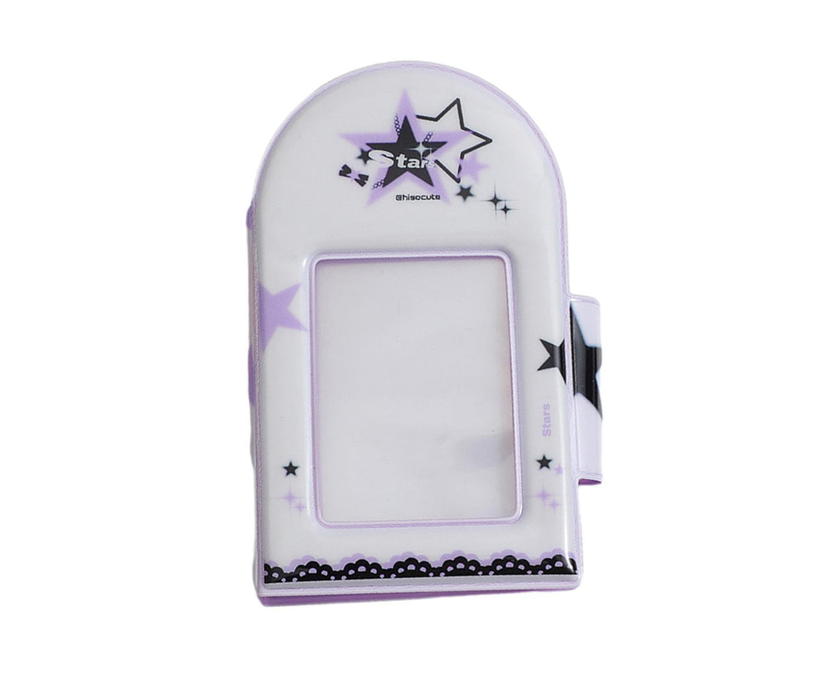 Photo Album Large Capacity Waterproof Insert Type PVC 3 Inch 40 Pages Picture Album  Card Storage Binder Friends Gift - Purple