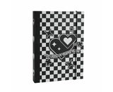 Photo Album with Lanyard 6 Holes Loose-leaf Type 3 Inches Album Collection Book Student Supplieslack White