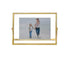 Photo Frame Adjustable Durable Metal Frame Photo Holder Elegant Stylish Picture Frame for Home Decoration - Golden