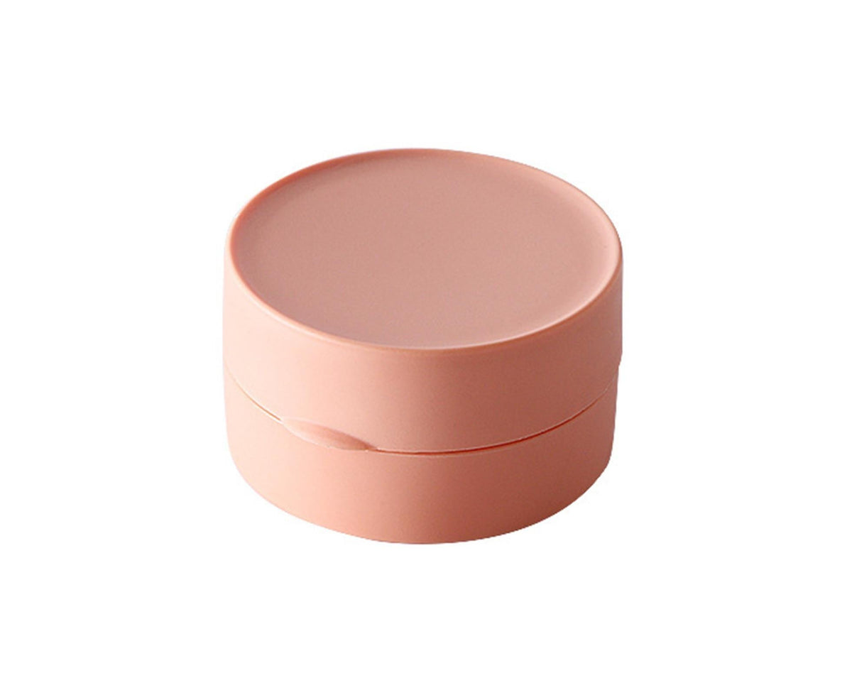 Soap Box Small Exquisite Simple Sealed Soap Case Solid Color Storage Box Bathroom Gadget for Home-Pink S
