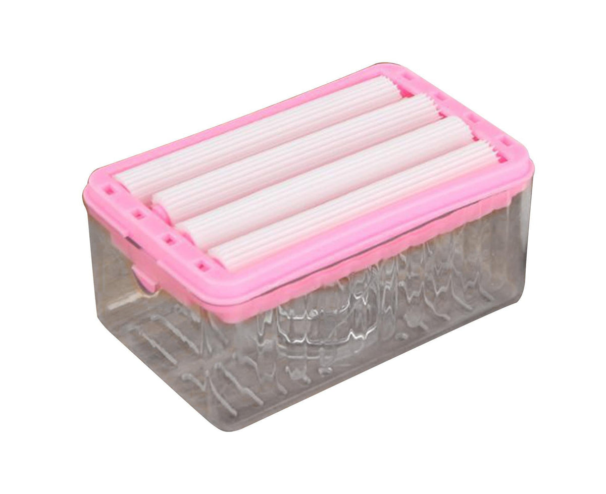 Soap Box with Bubbler Hands Free Transparent Detachable Easy to Clean Storage Plastic Roller Style Soap Holder Bathroom Accessories