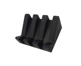 Soap Dish Easy Clean Self-draining Silicone Convenient Quick Drainage Soap Rack Toilet Supplies -Black