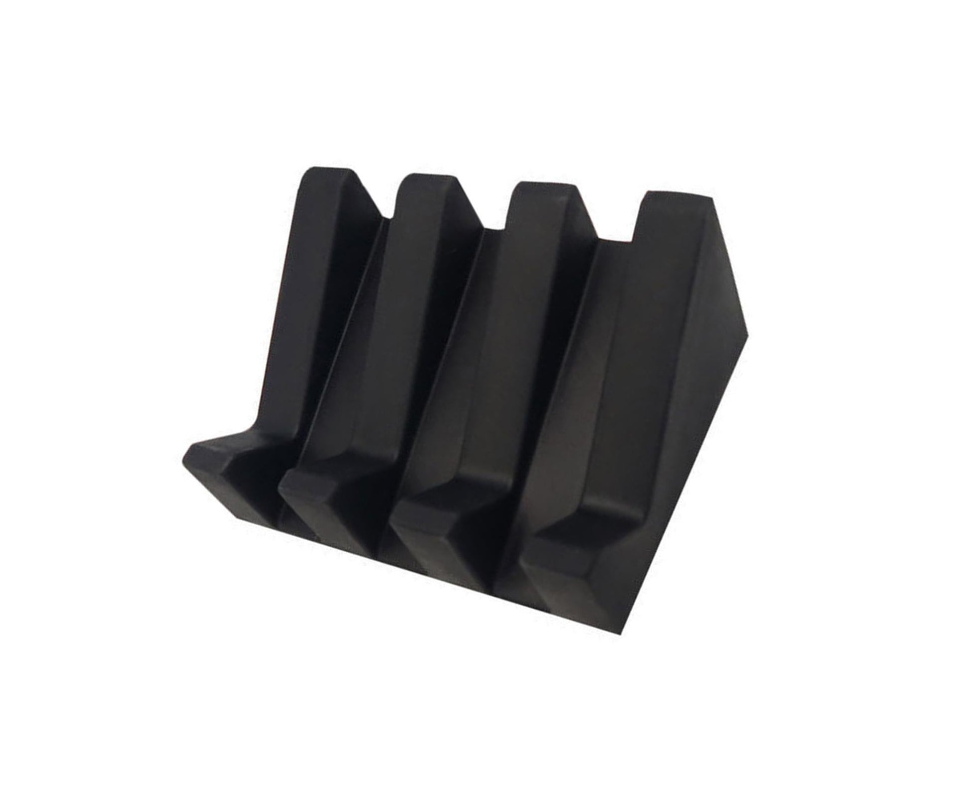 Soap Dish Easy Clean Self-draining Silicone Convenient Quick Drainage Soap Rack Toilet Supplies -Black