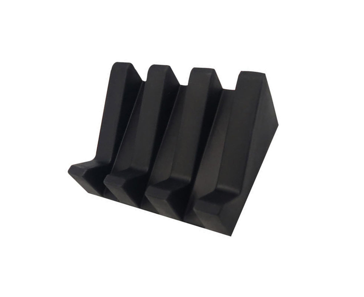 Soap Dish Easy Clean Self-draining Silicone Convenient Quick Drainage Soap Rack Toilet Supplies -Black