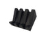 Soap Dish Easy Clean Self-draining Silicone Convenient Quick Drainage Soap Rack Toilet Supplies -Black