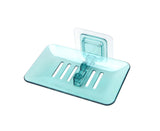 Soap Holder Easy to Install Selfdhesive PVC Bathroom Soap Holder for Home-Green