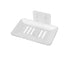Soap Holder Easy to Install Selfdhesive PVC Bathroom Soap Holder for Home-White