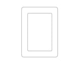 Wall Mounted 5 Inch Photo Frame grip Picture Holder Living Room Art Decor-White