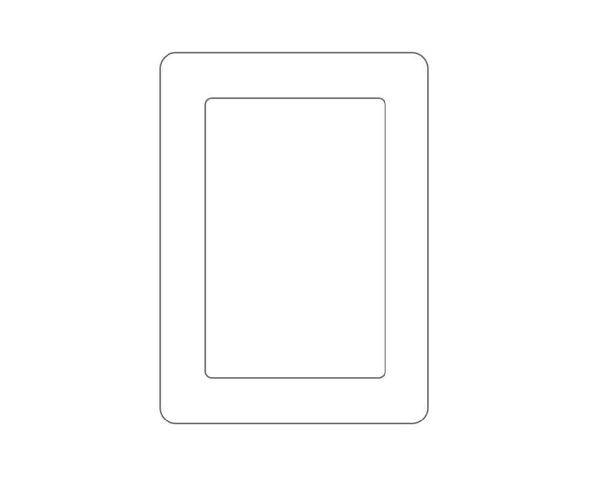 Wall Mounted 5 Inch Photo Frame grip Picture Holder Living Room Art Decor-White