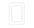 Wall Mounted 5 Inch Photo Frame grip Picture Holder Living Room Art Decor-White