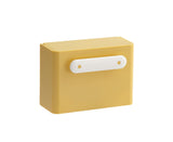 Waterproof Soap Box Detachable HIPS Wall Mountable Soap Draining Rack for Daily Use-Yellow