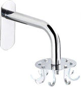 Kitchen Utensil Holder 360 Rotating Storage Hook, 8 Under Cabinet Hooks Kitchen Utensil