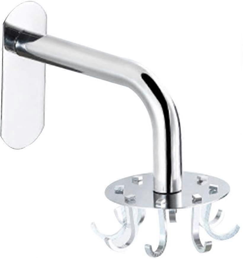 Kitchen Utensil Holder 360 Rotating Storage Hook, 8 Under Cabinet Hooks Kitchen Utensil