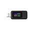 USB Tester LCD Digital Display Rapid Identification Plug And Play 160-Degree Wide Viewing Angle 65W/120W Charger Tester for Mobile Phone - Black