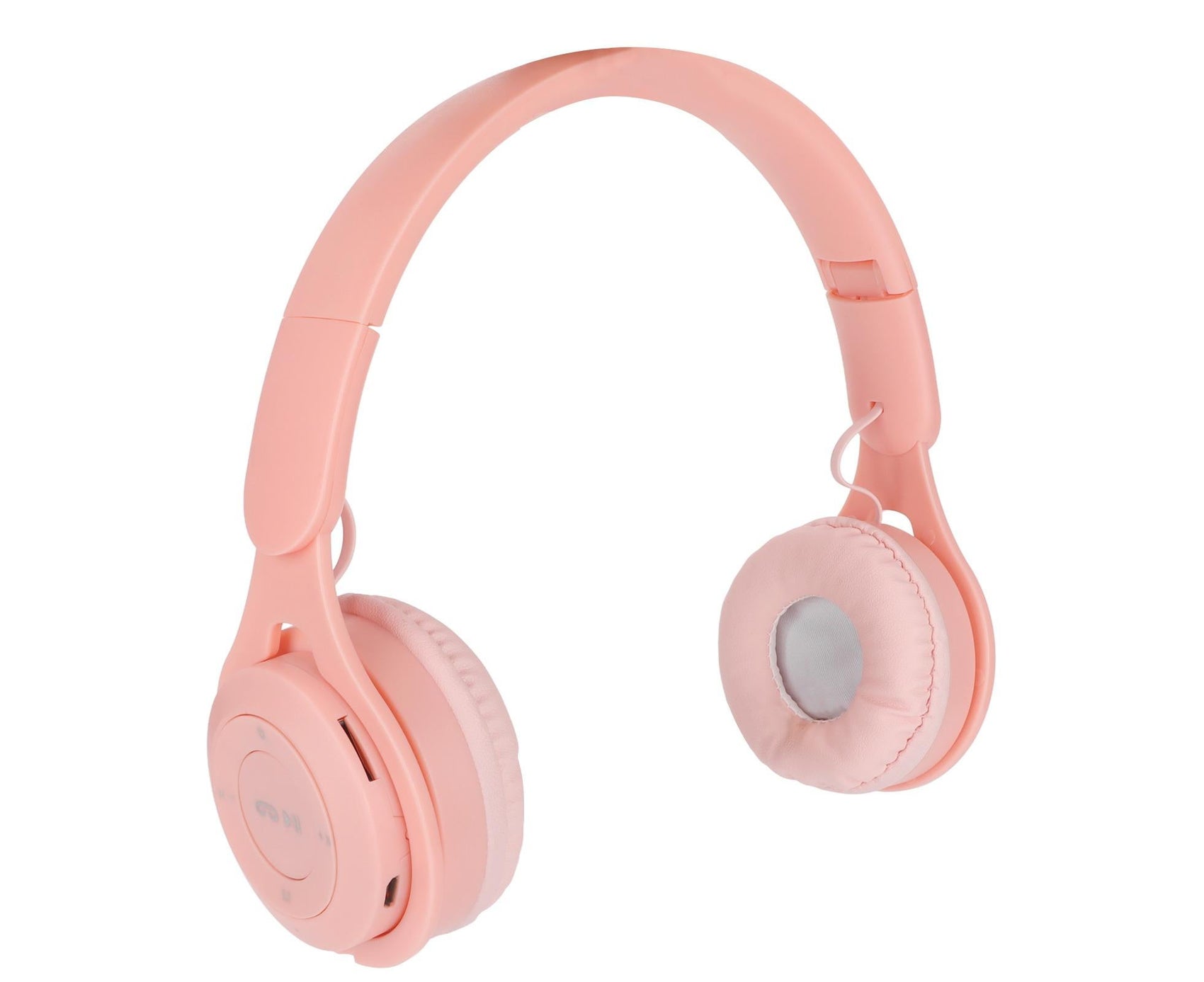 Y08 babies Headphone Macaron Stylish Stereo Sound Foldable Plug in Card Bluetooth Over Ear Headphones Pink