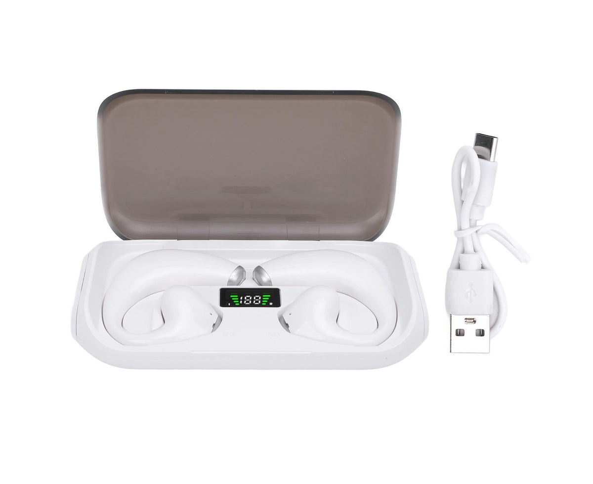 Bluetooth Translation Earbuds with APP Support 144 Languages Real Time Language Translator for Android Device White