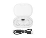 Language Translator Earbuds Multifunction Noise Reduction 144 Kinds Languages Real Time Translation Headphone White
