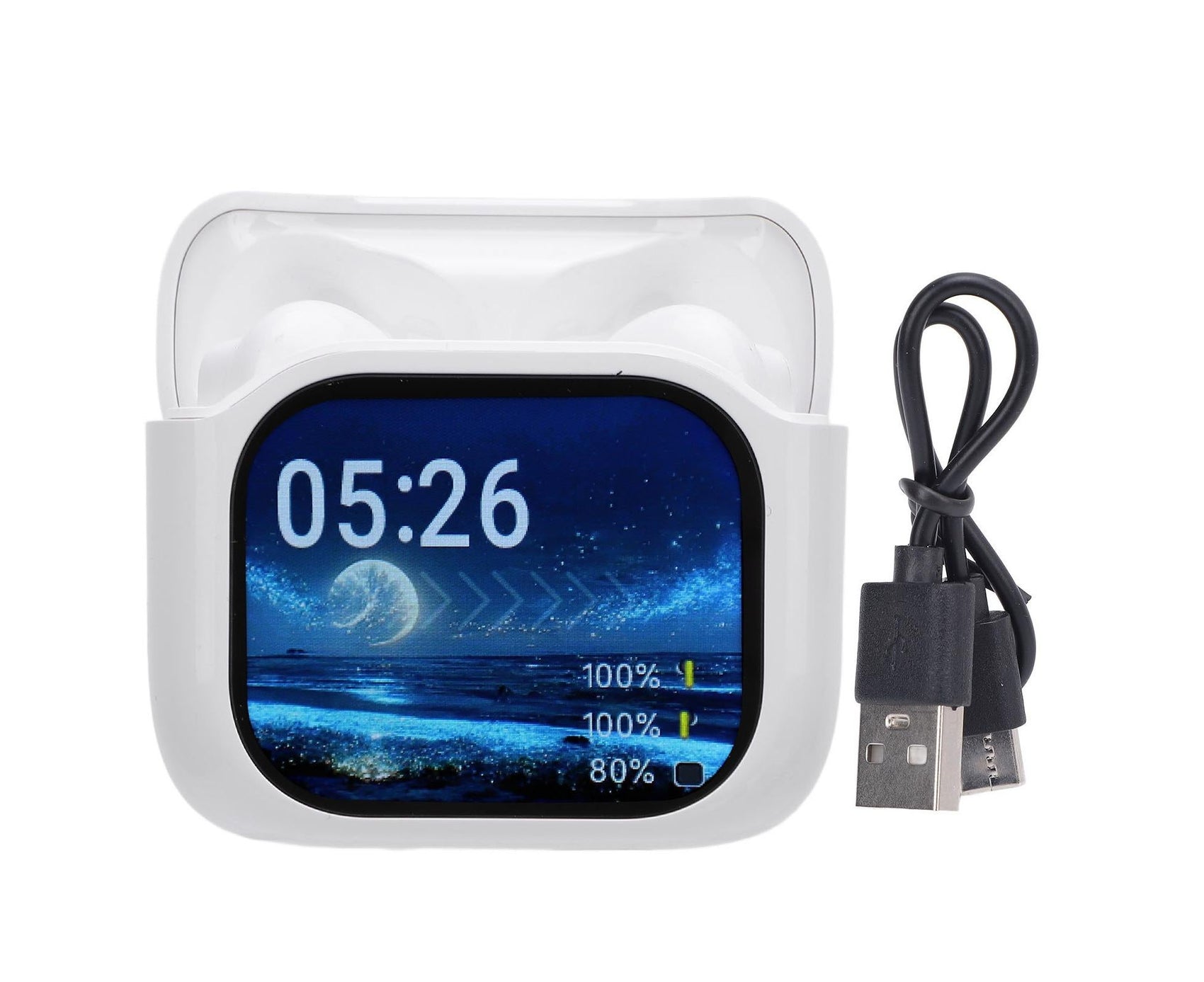 137 Languages Translator Earphones Bluetooth 5.4 ANC Noise Reduction with Charging Case IPX5 Water Resistant Multifunctional