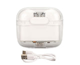 BT5.3 Translation Headset 144 Languages Instant Voice Language Translator Earphone for Business Travel Learning White