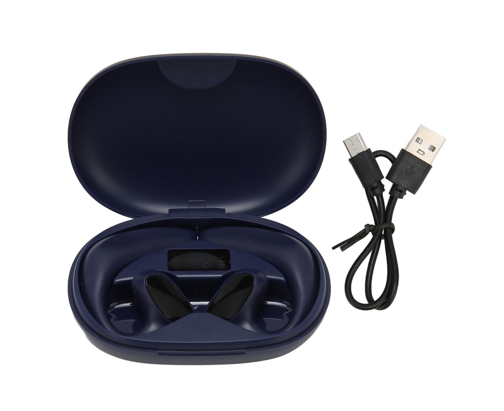 Bluetooth Translator Headphones 144 Languages Stereo Translation Earphone with Charging Case for Android IOS Blue