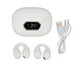 Bluetooth Translator Earphone 144 Languages Stereo Clip On Translation Earbuds with Charging Case for Android IOS White