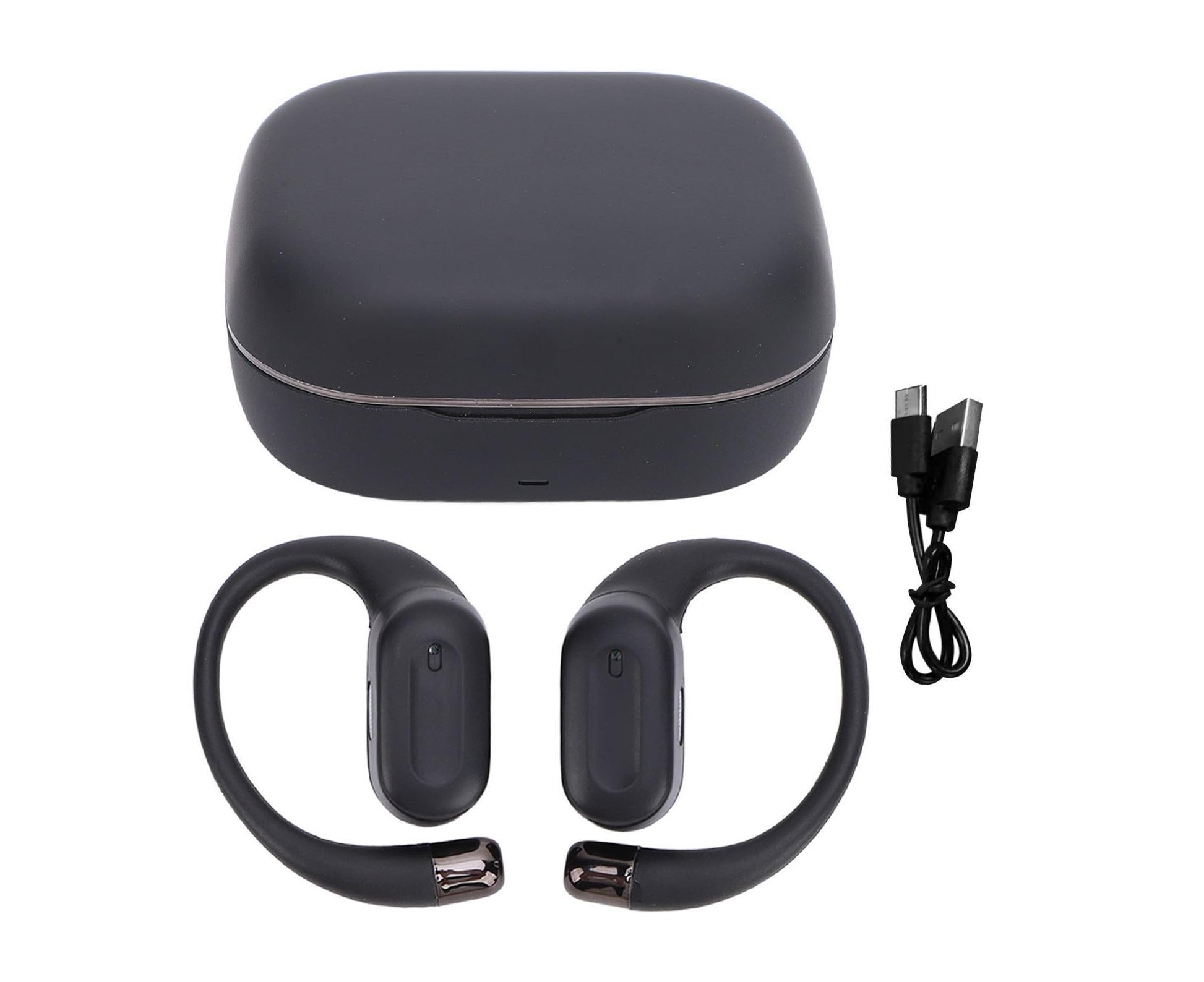 Language Translator Earbuds Bluetooth 5.3 144 Languages Online 3 Modes Instant Voice with APP for IOS Android Black