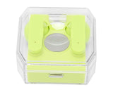 Smart Voice Translator Earbuds Support 144 Languages Online Translation Power Display Translating Headset for Traveling Green