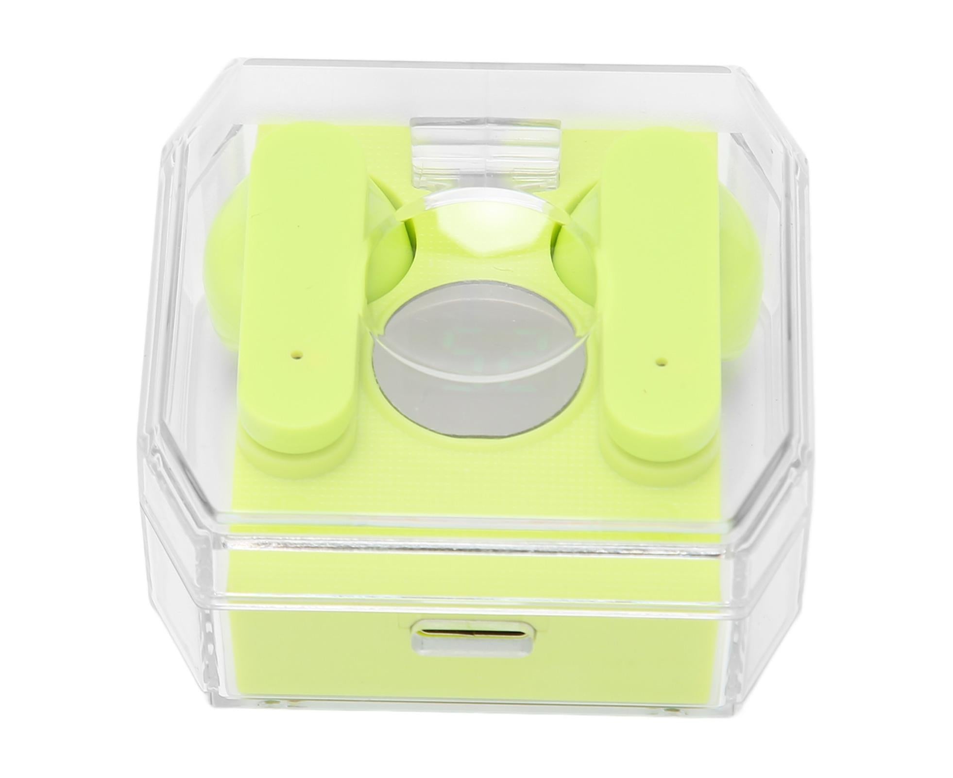 Smart Voice Translator Earbuds Support 144 Languages Online Translation Power Display Translating Headset for Traveling Green