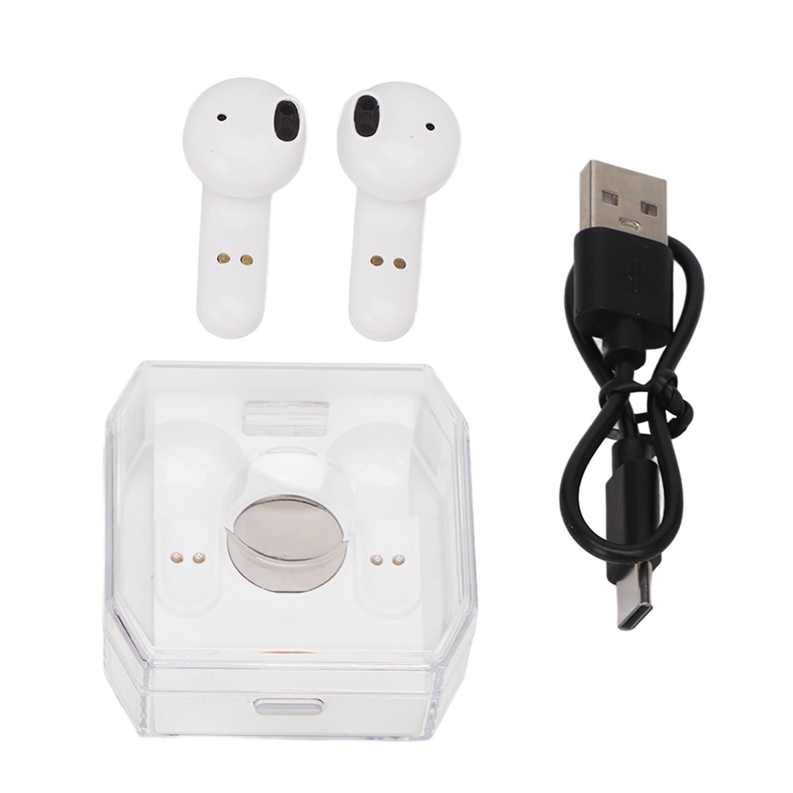 Language Translator Earbuds Bluetooth 5.3 144 Languages Online Translation Translator Earphones for Music and Calling White