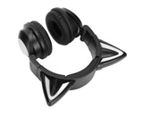 Cat Ear Bluetooth Headset Stereo Headset with Microphone LED Cute Cat Headset for Girls babies
