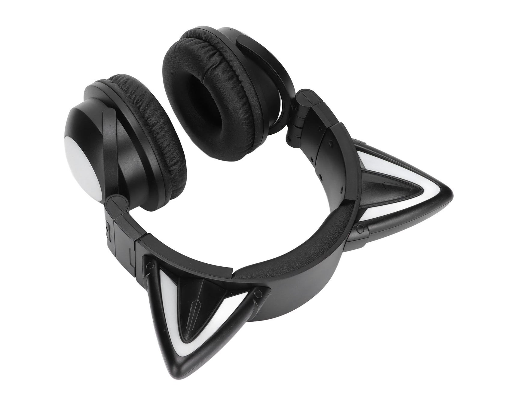 Cat Ear Bluetooth Headset Stereo Headset with Microphone LED Cute Cat Headset for Girls babies