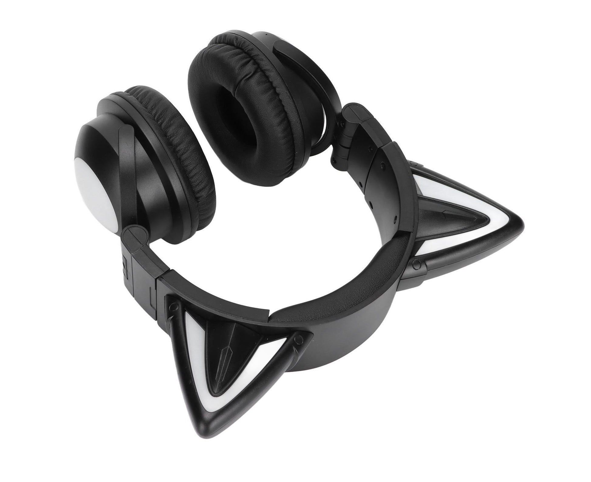 Cat Ear Bluetooth Headset Stereo Headset with Microphone LED Cute Cat Headset for Girls babies