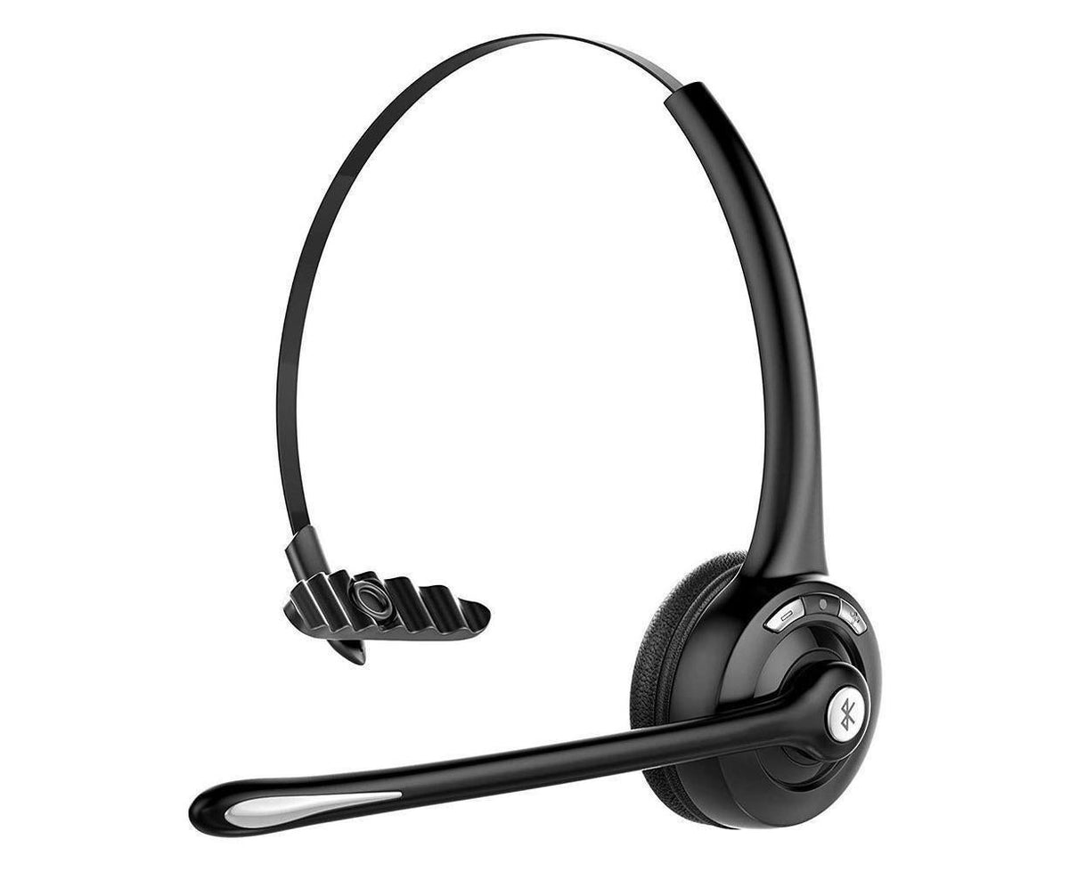 Bluetooth Headset - Office Wireless - Over the Head Bluetooth Earpiece with Mic