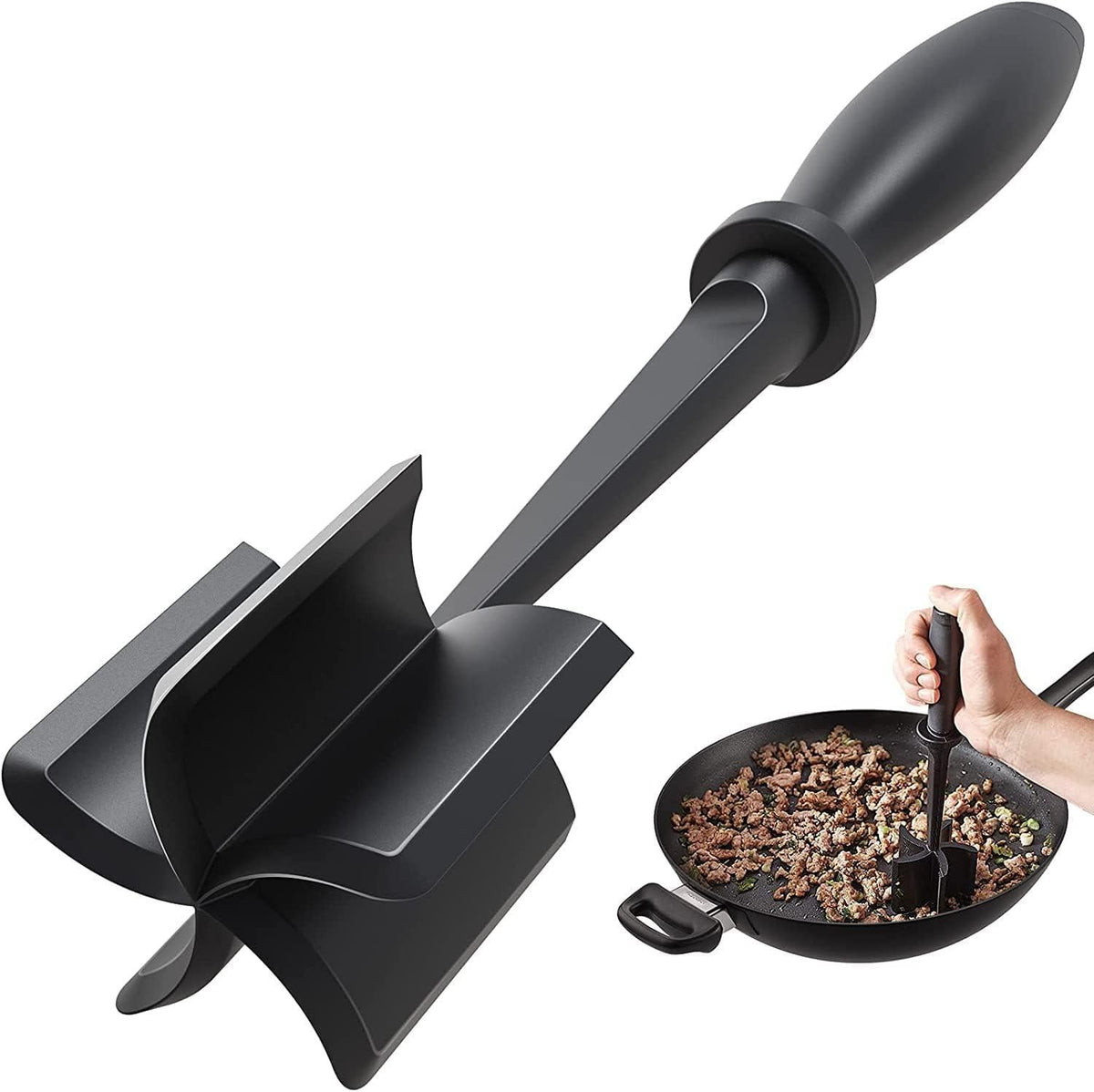 Meat Grinder, Hamburger Grinder, Masher and Burger Masher Premium Heat Resistant Burger Meat Grinder