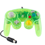 Wired Game Controller for NGC Console - Classic Design,Compatible with GameCube,Vibration Feature - Transparent Green