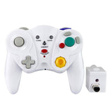 Wireless Game Controller for GC - 2.4Ghz Gamepad with Turbo & Vibration - Compatible with GC Console - White